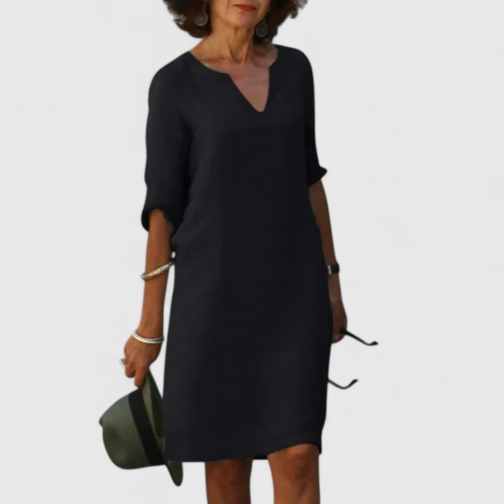 Taylor | Bequemes V-Ausschnitt-Kleid