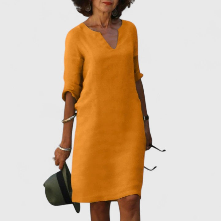 Taylor | Bequemes V-Ausschnitt-Kleid
