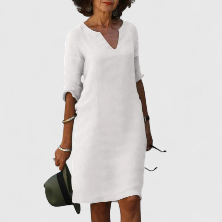 Taylor | Bequemes V-Ausschnitt-Kleid