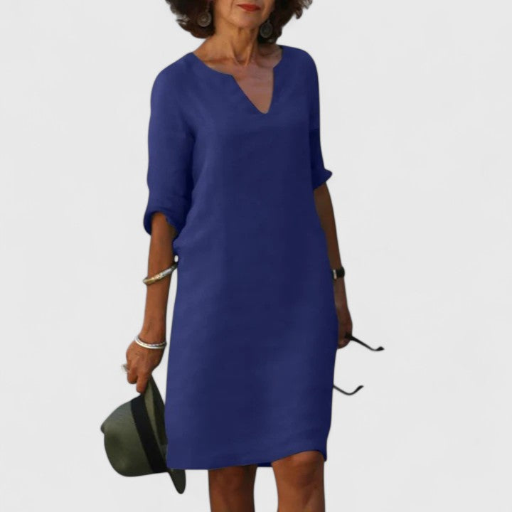 Taylor | Bequemes V-Ausschnitt-Kleid