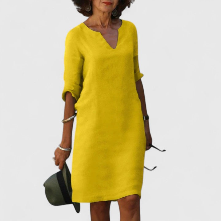 Taylor | Bequemes V-Ausschnitt-Kleid