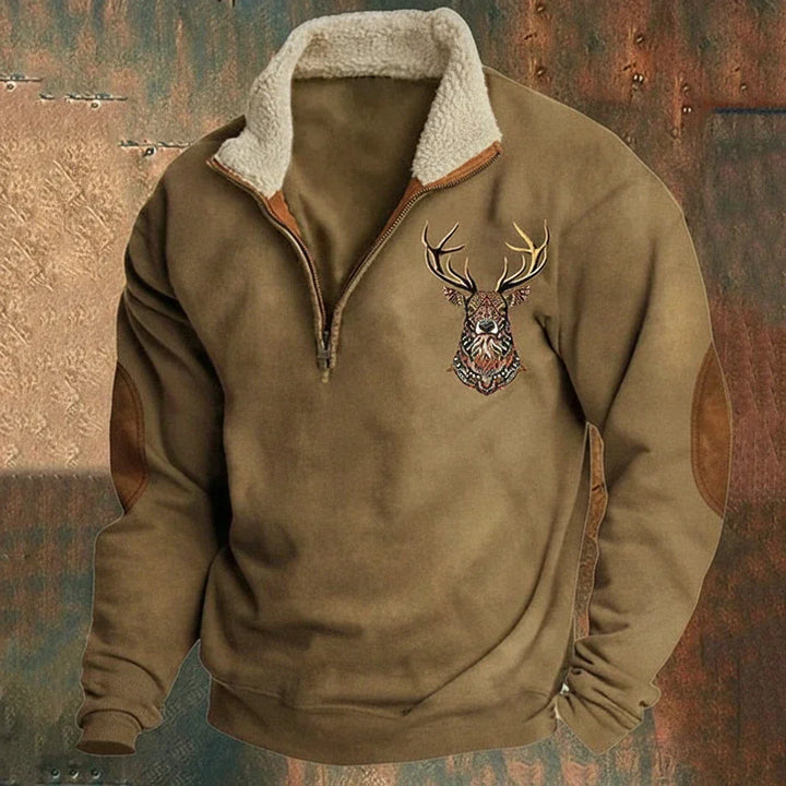 ARTHUR | Pull nordique avec motif cerf