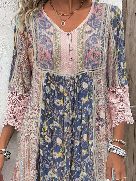 Sheena | Airy Boho Dress with Feminine Touch