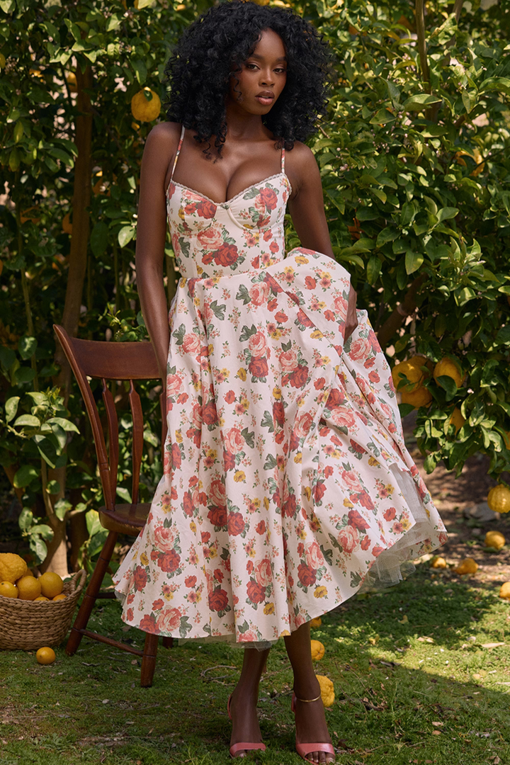 Addison | robe midi décontractée à double couche pour tous les jours