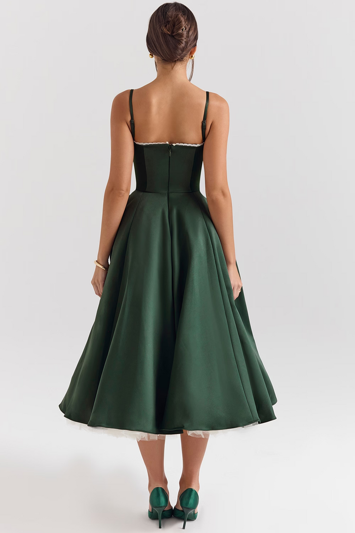Addison | robe midi décontractée à double couche pour tous les jours