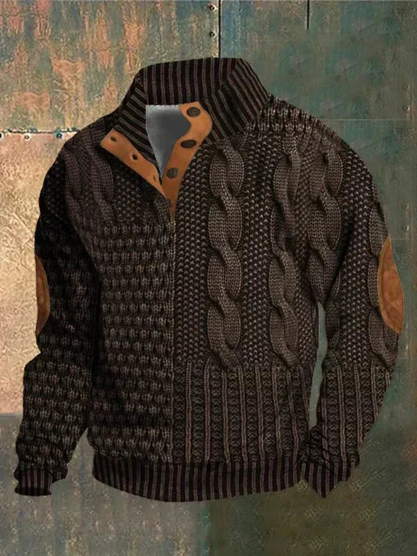 PIERCE | Vintage Print Sweater