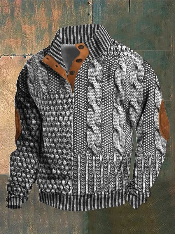 PIERCE | Vintage Print Sweater