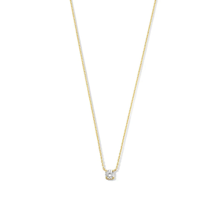 Ysavienna | Collier pierre de moissanite en or 14 carats