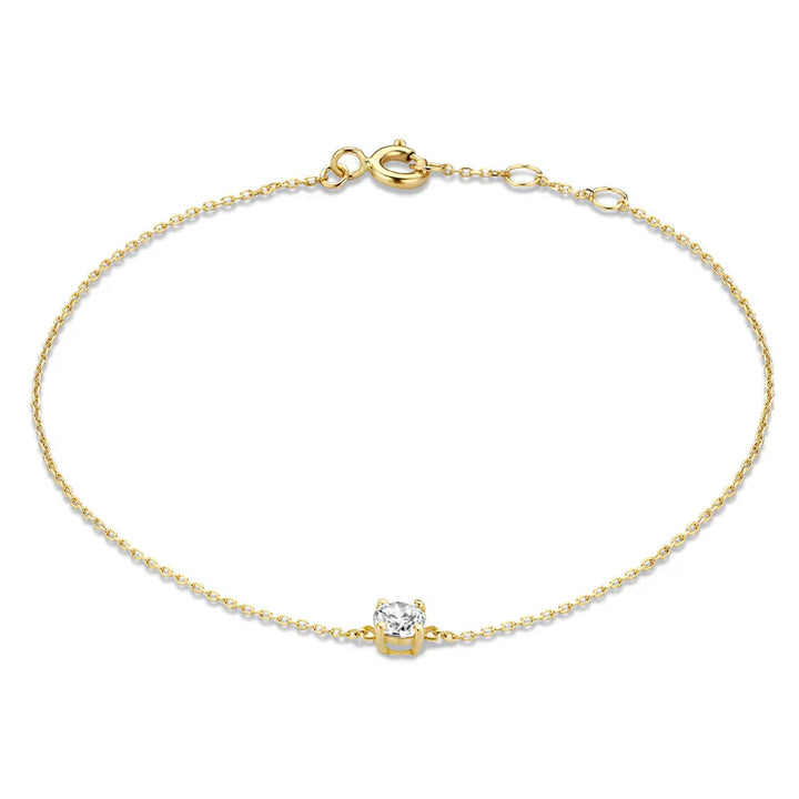 Dalynette | Bracelet avec pierres de moissanite en or 14 carats