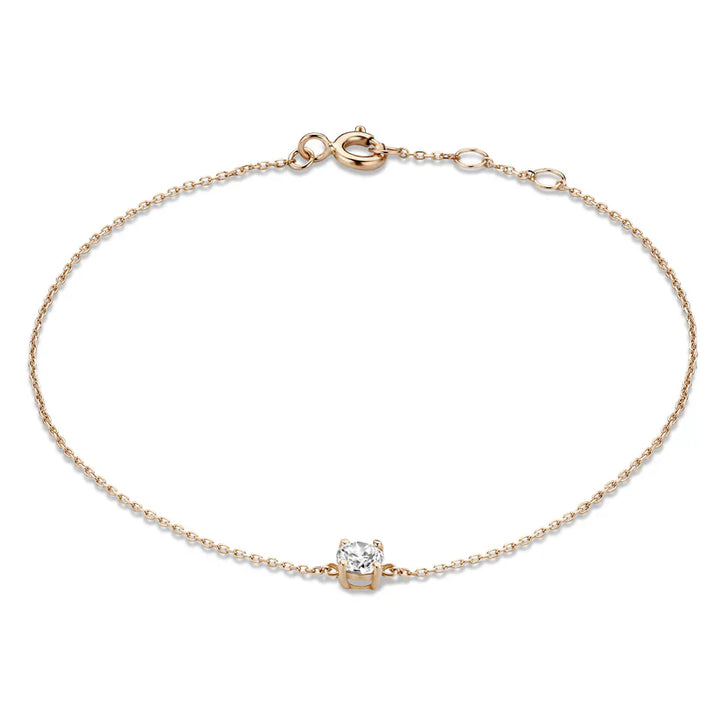 Dalynette | Bracelet avec pierres de moissanite en or 14 carats