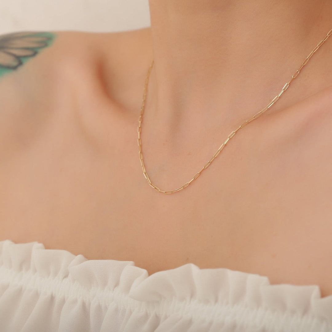 Tiaralynn | Petit Collier Papier Or 18 carats