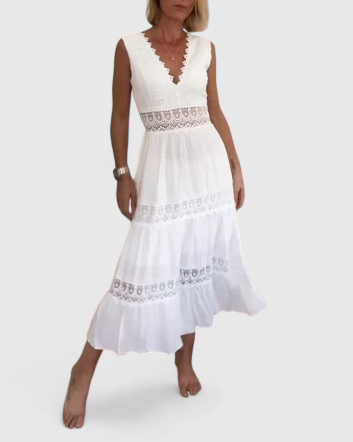 Alena | Robe midi élégante