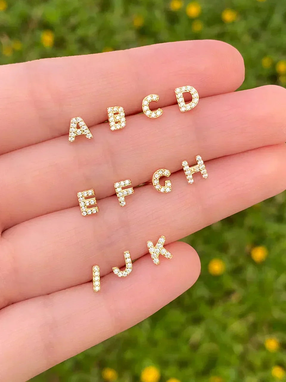 Mikhaela | Boucles d'oreilles Lettre Or 18 carats