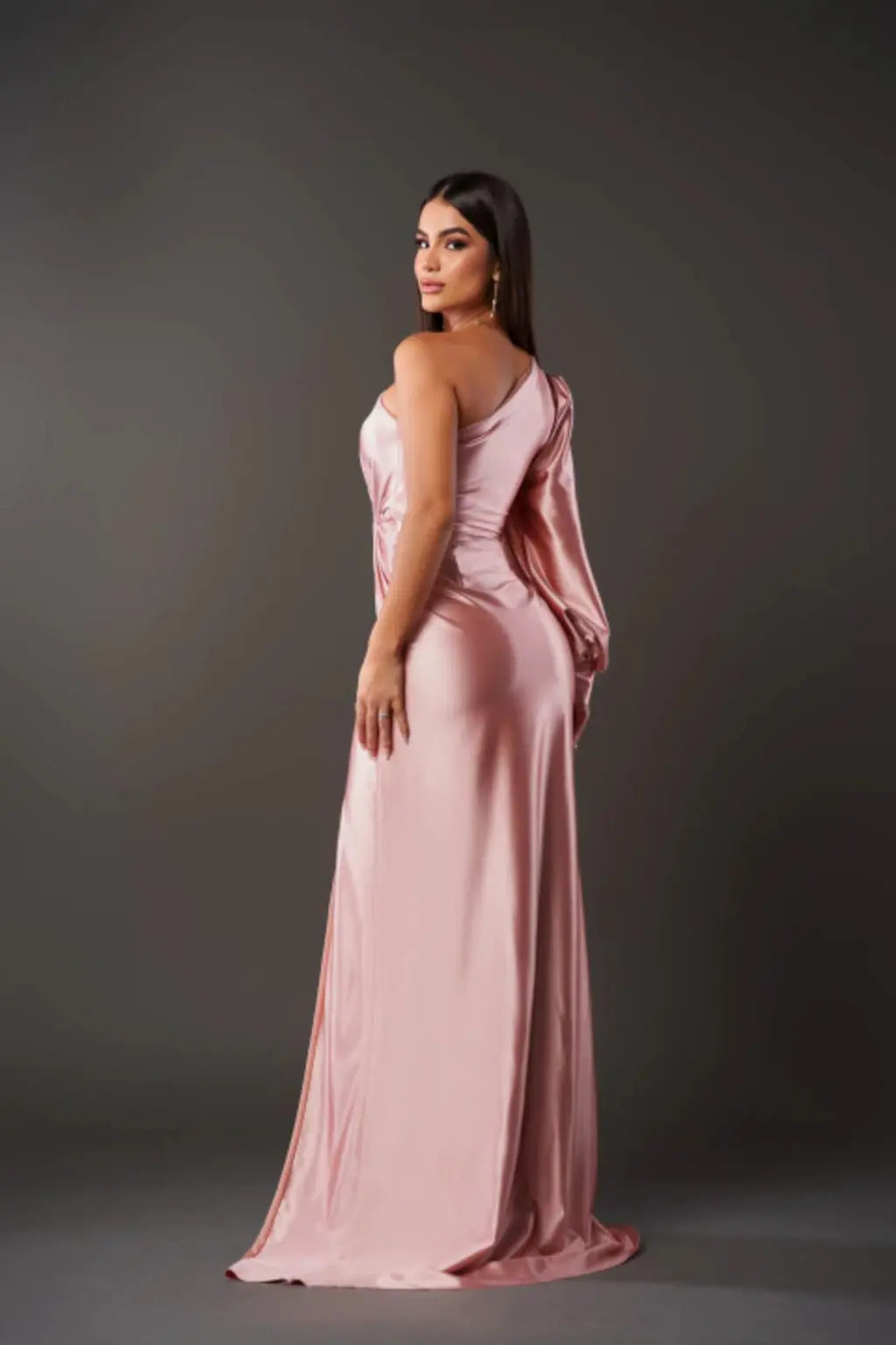 Women’s Elegant One-Shoulder Evening Dress