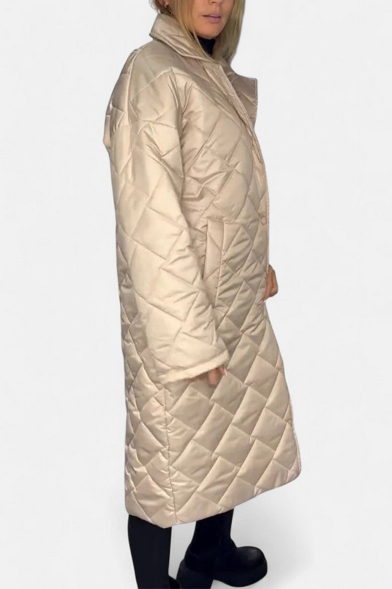 Ofira – Manteau matelassé avec doublure léopard