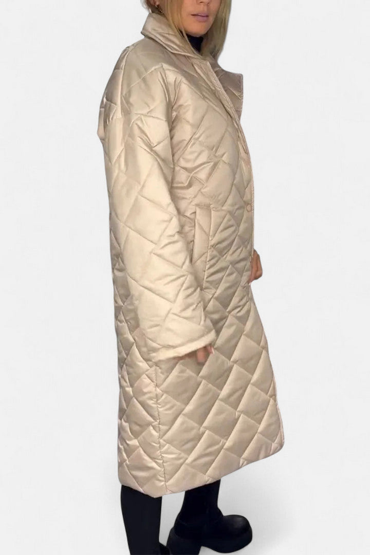 Ofira – Manteau matelassé avec doublure léopard
