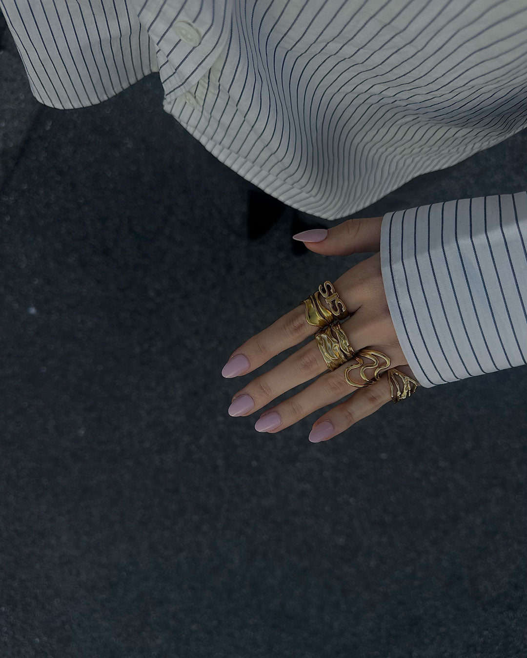 Jaylinette | Großer Ring 18 Karat Gold