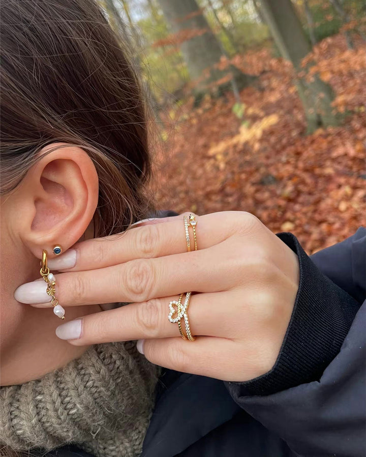 Lyannette | Boucles d'oreilles Rayons de soleil Or 18 carats