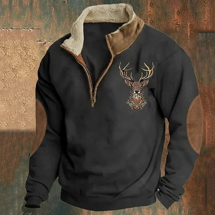 ARTHUR | Pull nordique avec motif cerf